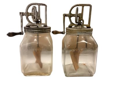 Dazey Churns Two Dazey Churn No. 40. Mechanisms both turn freely and are complete. Condition: 