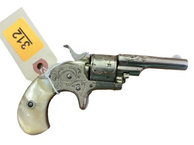 Colt Model Derringer .22 Caliber Revolver SN: 45694 *****Antique does not required background 