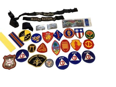 Military Patches and Miscellaneous Items. Military Patches and Miscellaneous Items Includes (2) 