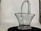 Heisey Lot of (2) Baskets with Cloester Cutting, #463 Bonnet 7" H and #462 Plain Hexagon H. Heis Image - 1