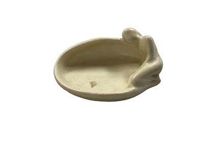 Rookwood Pottery Nude Pin Tray. Rookwood Pottery Nude Pin Tray Matte Ivory glaze. Marked #2595 