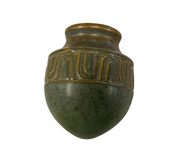 Fulper Pottery. Fulper Pottery Green and gold Fulper Pottery wall pocket. Approximately. 8" H 