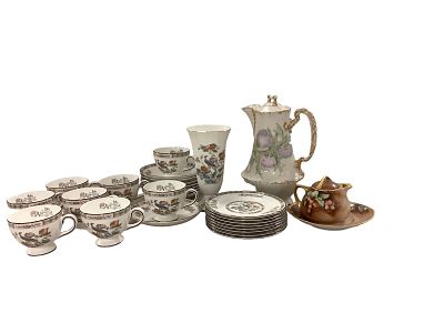 Wedgwood, Limoges and More. Wedgwood, Limoges and More Wedgewood "Kutani Crane" includes (8) 