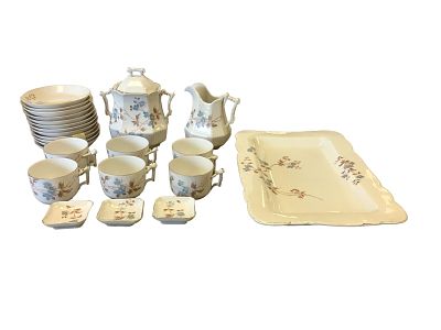 Ironstone Tea Set Service for 6 Height ranges .75" to 7.5". Ironstone Tea Set Service for 