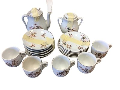 China Tea Service for 6 Height ranges .5" to 5.5": .5" to 4". China Tea Service for 6 China Tea 