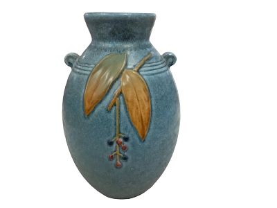 Weller Lamp Base 7.5" x 5". Weller Lamp Base Cornish lamp base with hole in bottom, stamped 