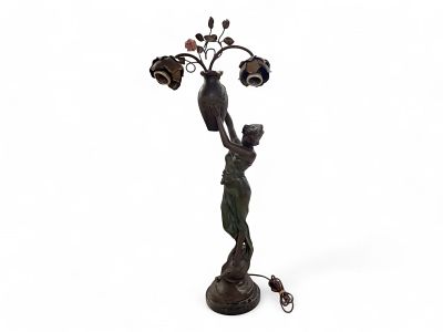 Par P. Philippe Sylphide Cast Metal Table Lamp. Par P. Philippe Sylphide Cast Metal Table 