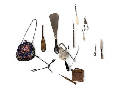 Vintage Collection. Vintage Collection Items six button hooks, a shoe horn, letter opener 