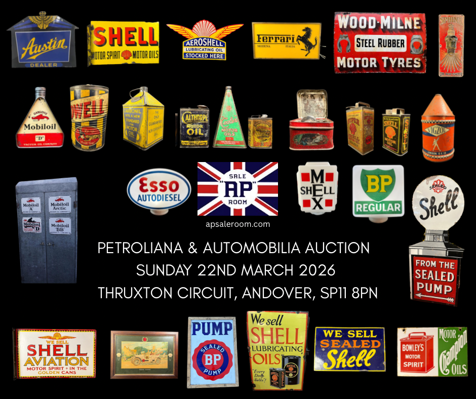 AP Saleroom | Auction 007 | AP saleroom Petroliana & Automobilia Auction March 22nd 2026 Thruxton Race Circuit