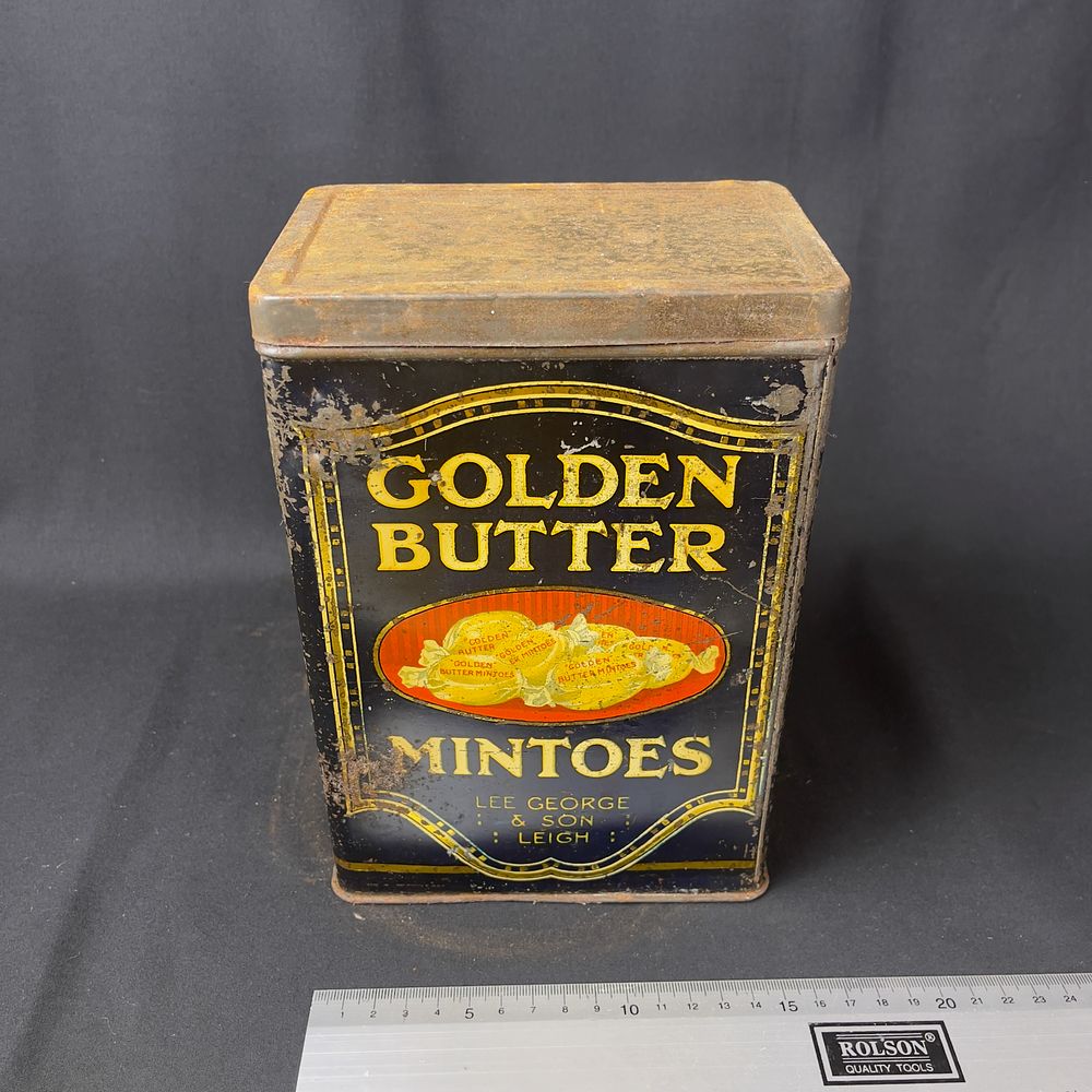 Lot 283: Lee George & Son Golden Butter Mintoes Advertising Tin