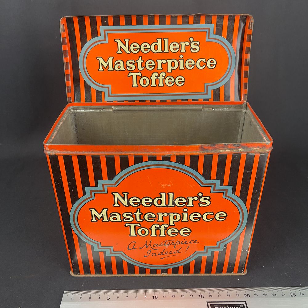 Lot 284: Needler's Masterpiece Toffee Metal Advertising Tin