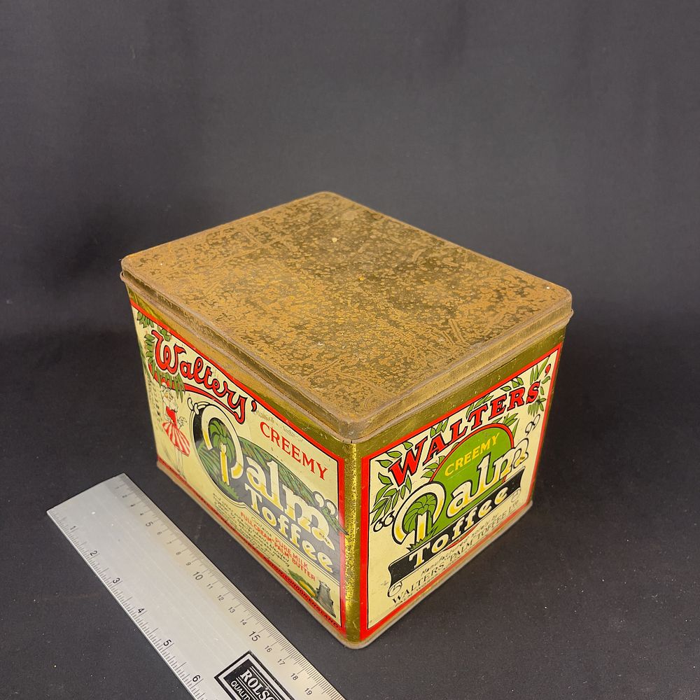 Lot 253: Walters CREEMY Palm Toffee Advertising Tin Box
