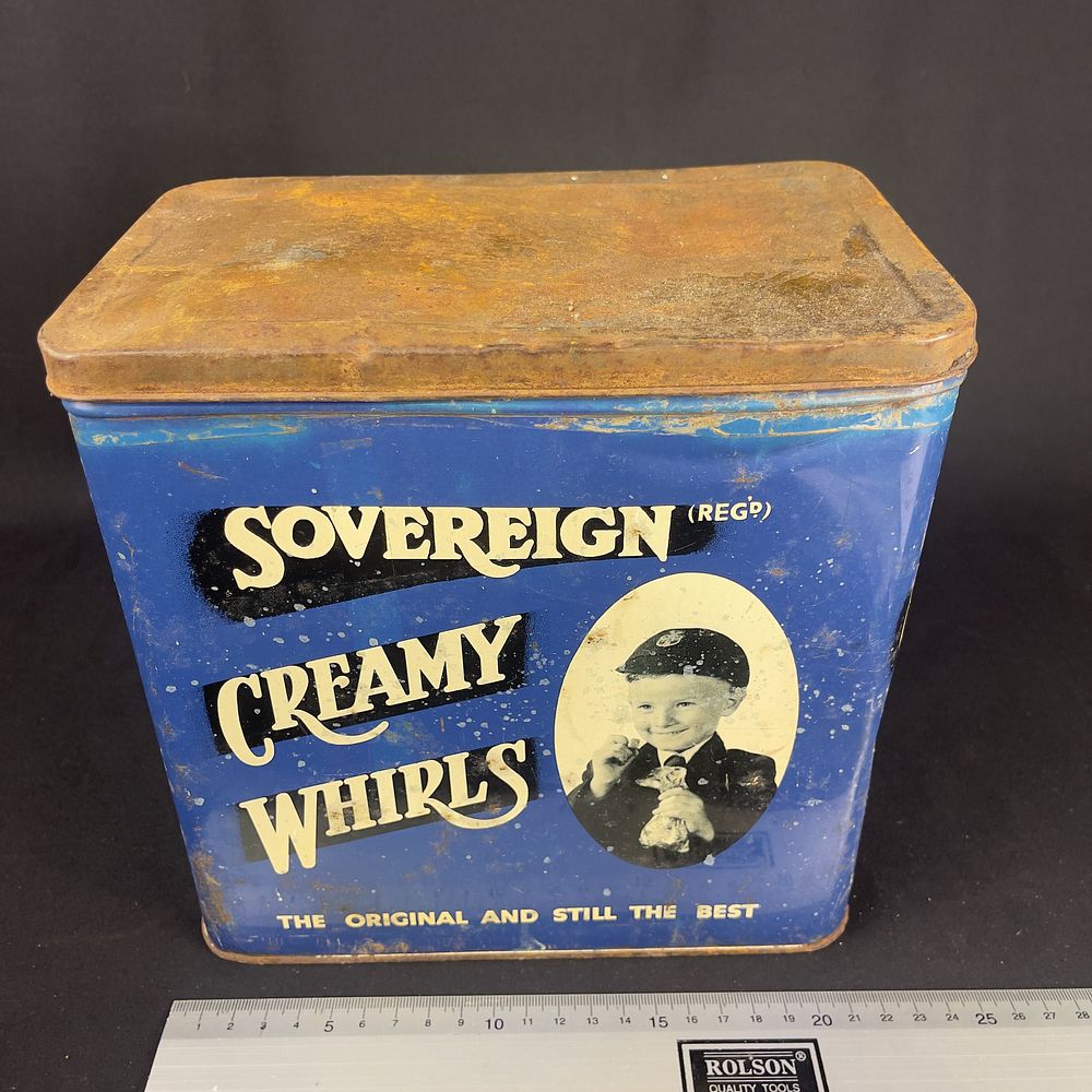 Lot 288: Sovereign Creamy Whirls Advertising Tin