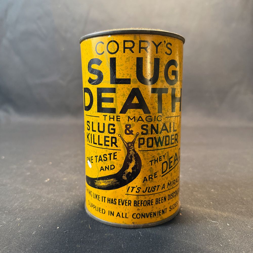 Lot 296: Corry's Slug Death Magic Slug Killer Tin