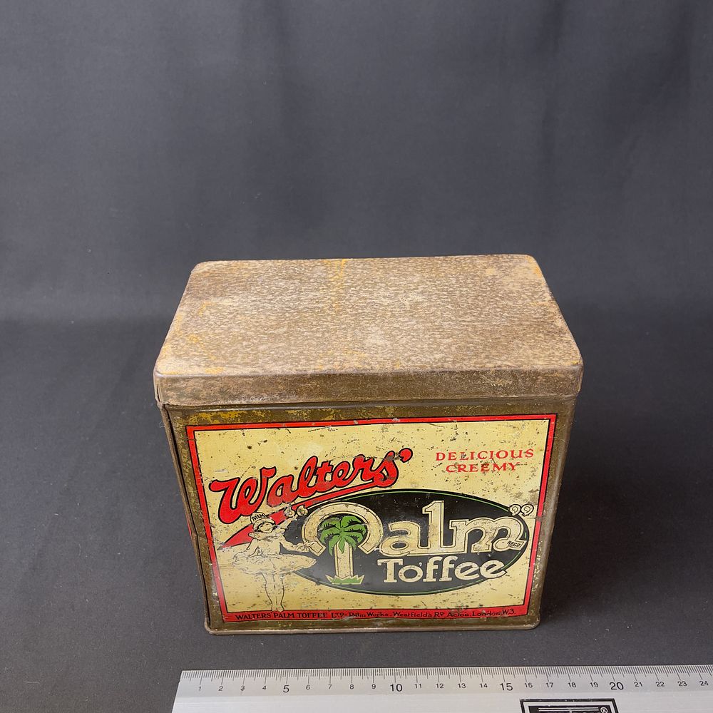 Lot 247: Walter's Palm Toffee Advertising Tin