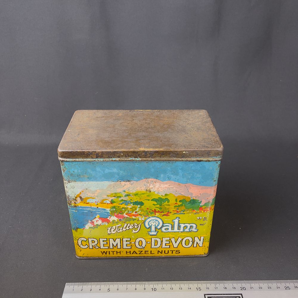 Lot 240: Walters Palm Creme O Devon Advertising Toffee Tin