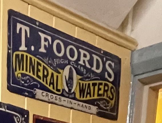 Lot 6: A T. Foord's Mineral Waters Enamel Advertising Sign