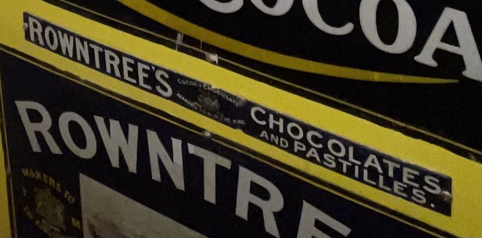 Lot 22: Rowntree's Chocolates and Pastilles Enamel Advertising Sign