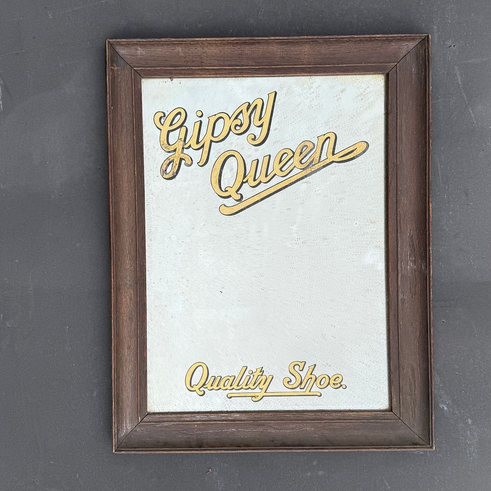 Lot 163: Gipsy Queen Quality Shoe Advertising Mirror