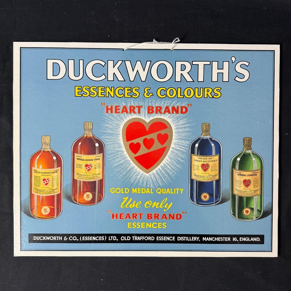 Lot 191: Duckworth's Essences & Colours Advertising Showcard