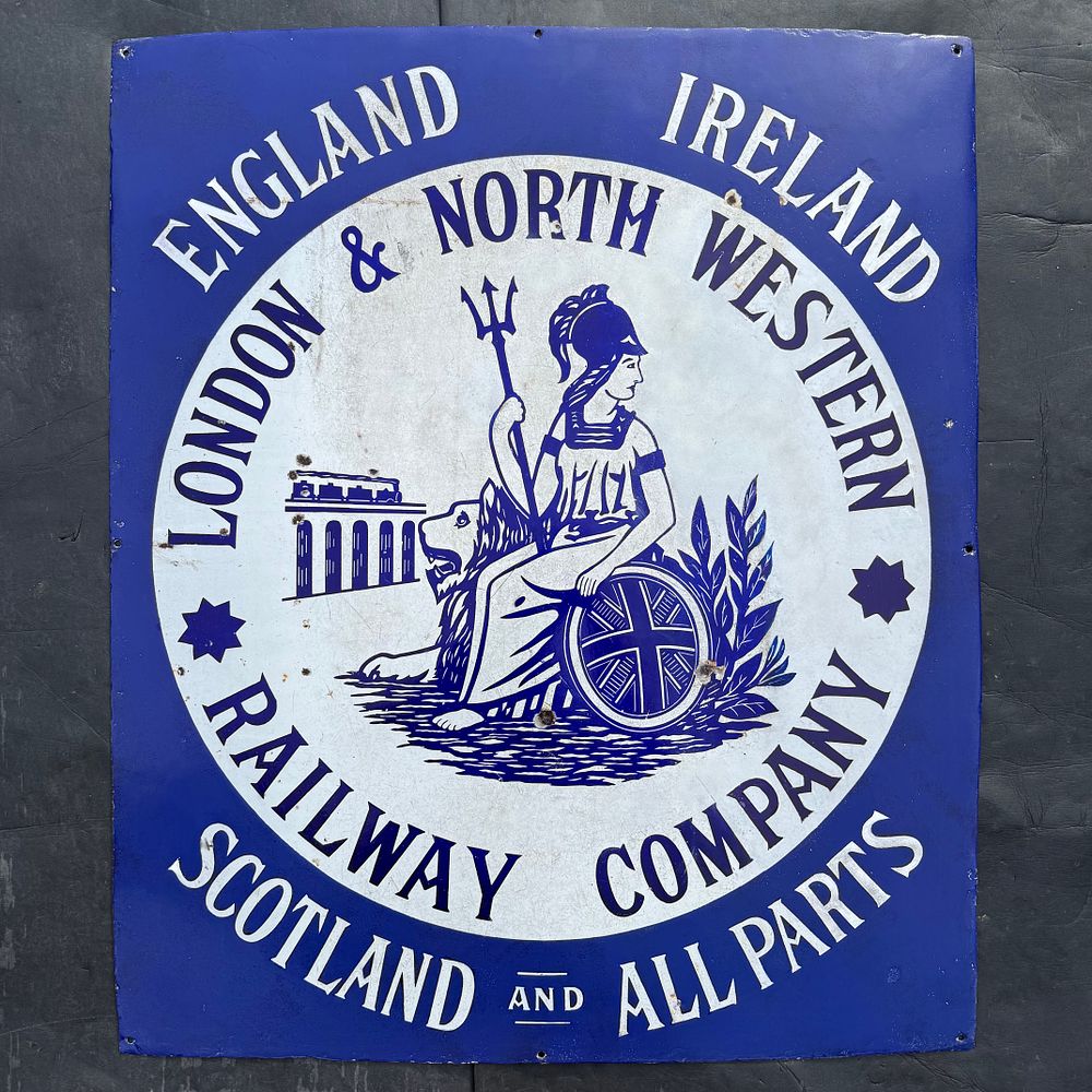 Lot 174: London & North Western Railway Company Enamel Sign