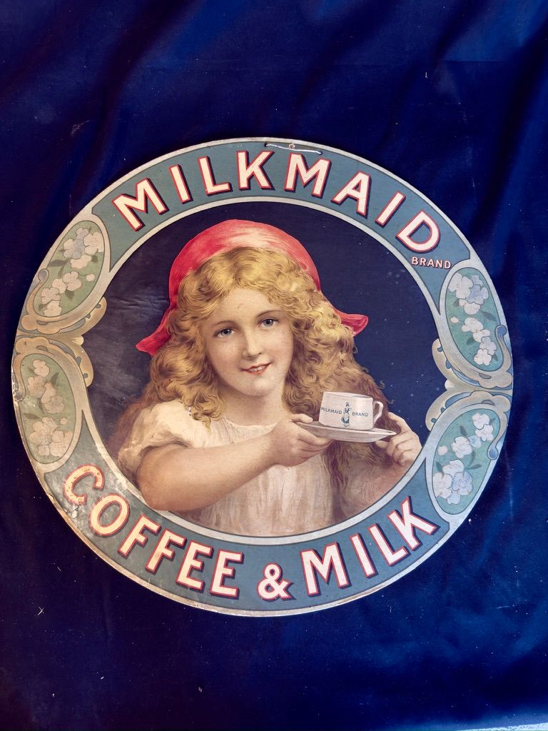 Lot 153: Milkmaid Coffee & Milk Showcard