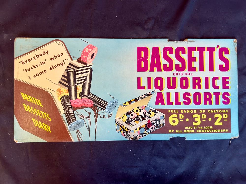 Lot 163: Bassett's Liquorice Allsorts Showcard