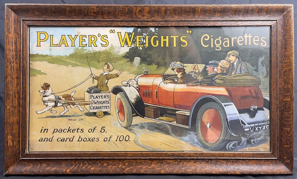 Lot 174: Players ‘Weights’ Cigarettes Showcard