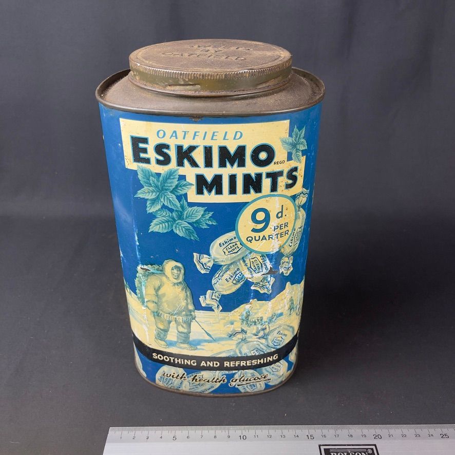 Lot 190: Oatfield Eskimo Mints advertising sweet tin