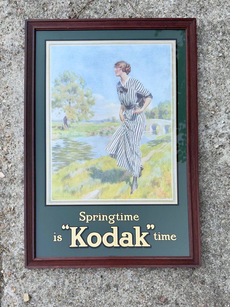 Lot 224: Springtime is 'KODAK' Time Framed Showcard