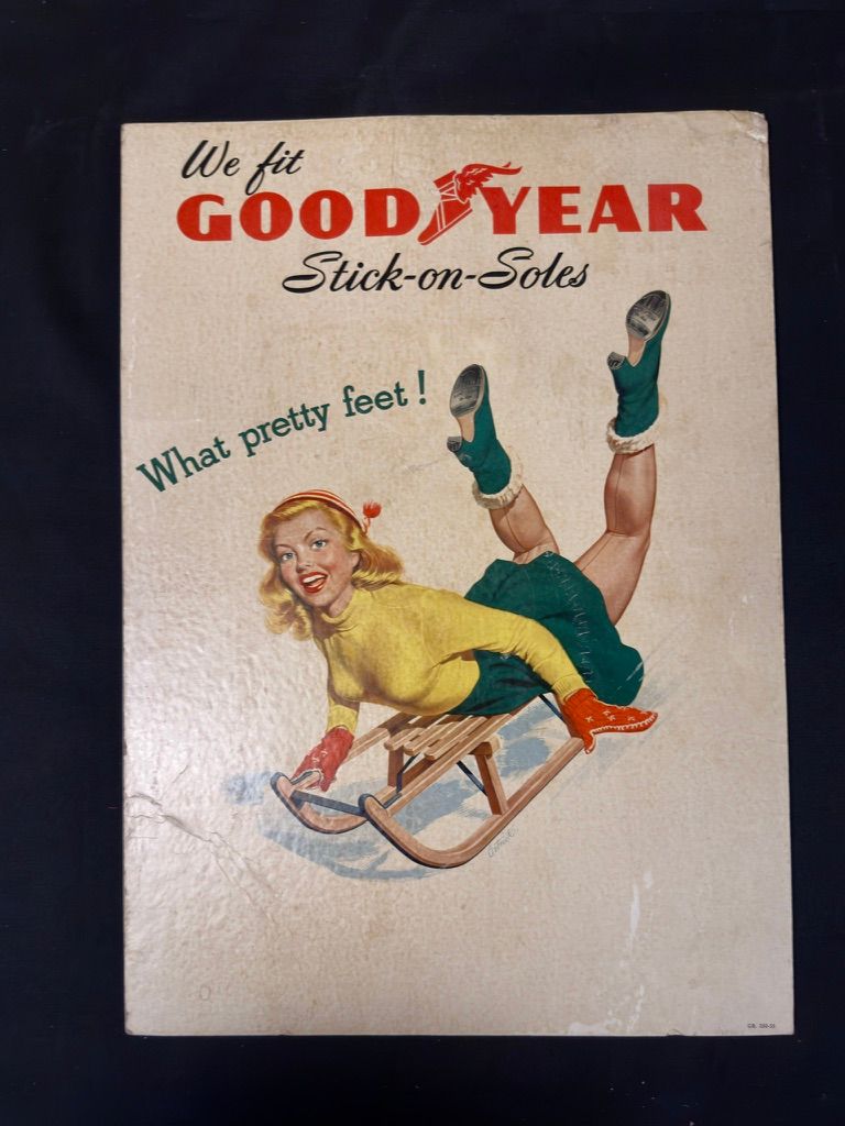 Lot 227: Goodyear Stick On Soles Showcard