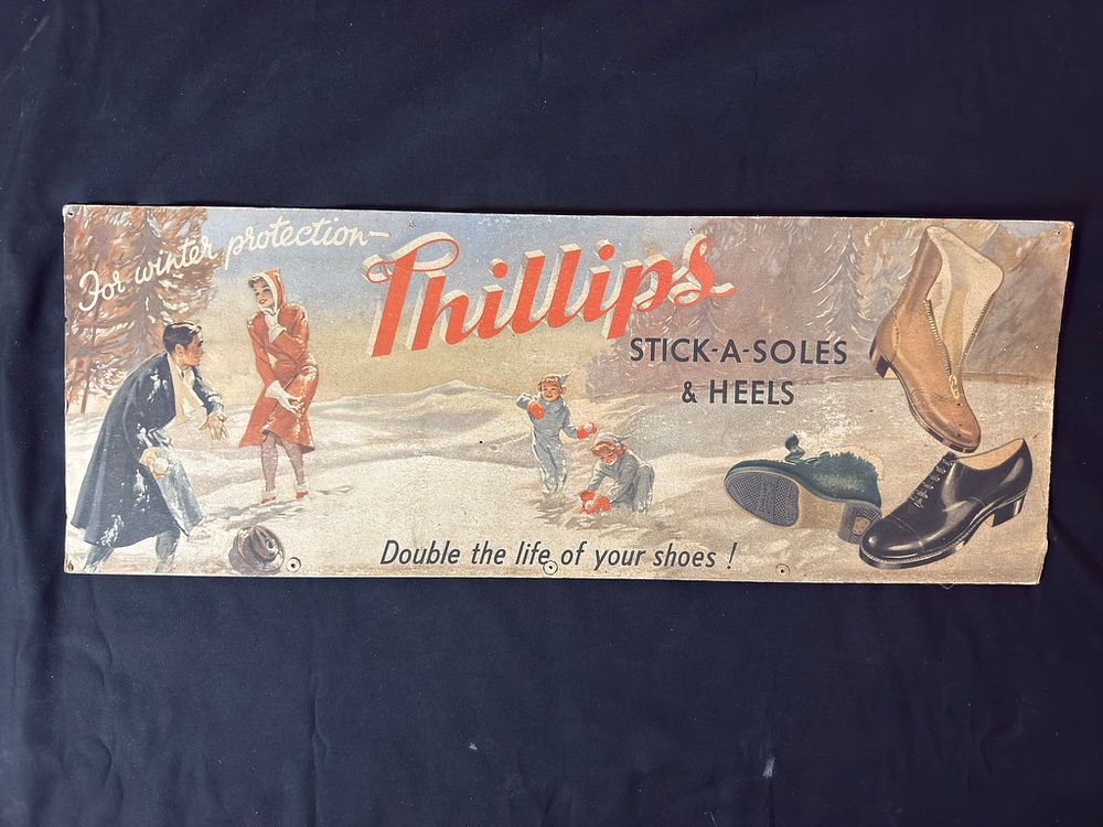 Lot 229: Phillips Stick a Soles Heels Showcard