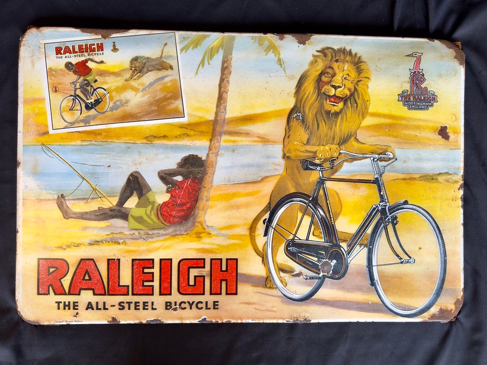 Lot 230: Raleigh all steel bicycle with lion