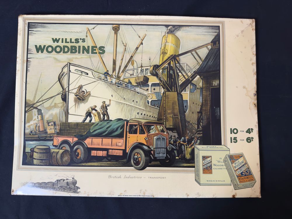 Lot 235: Wills woodbine showcard