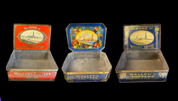 Lot 246: Trio of Waller’s Toffee Tins