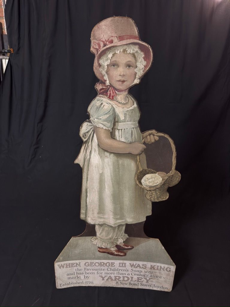 Lot 248: Yardley cut out showcard