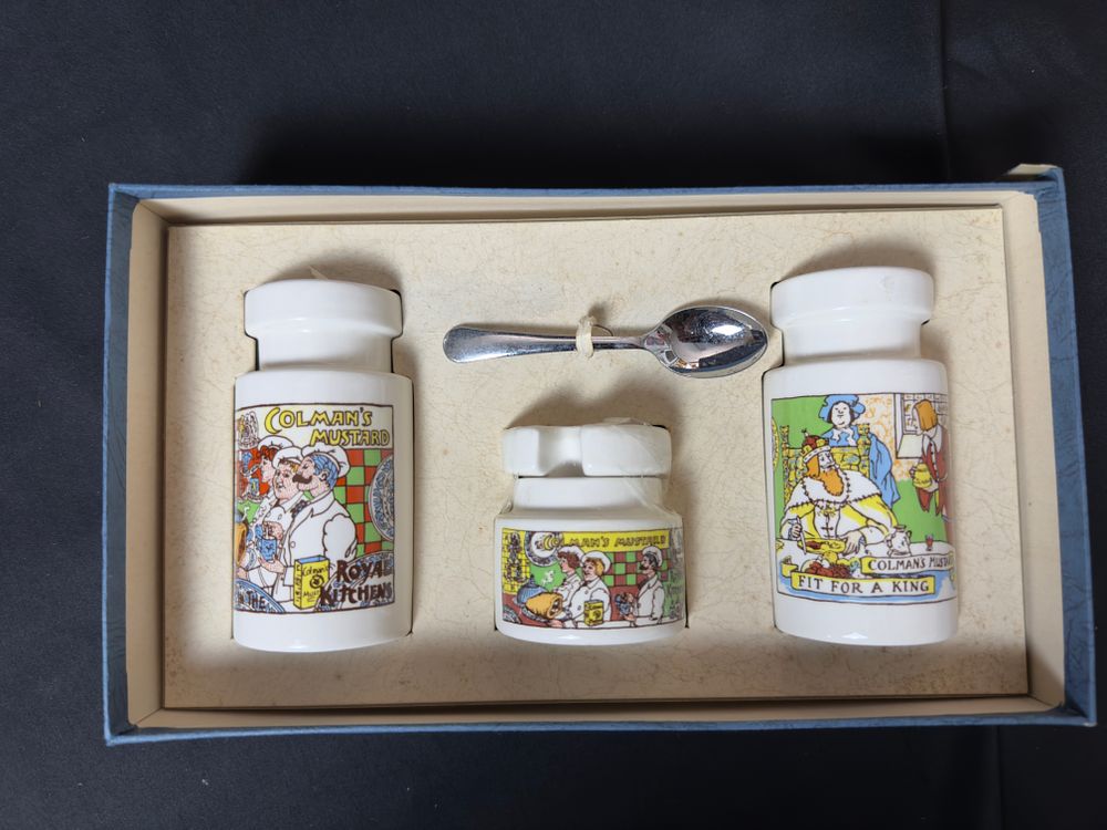 Lot 269: Colmans mustard Pottery set