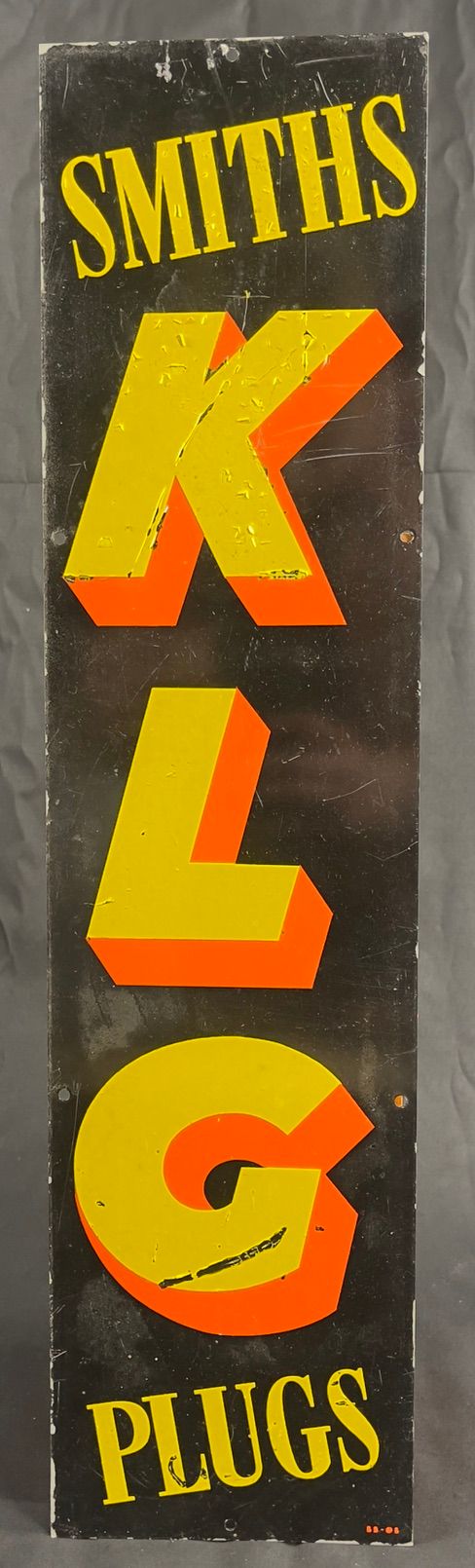 Lot 159: A Smiths KLG Spark Plugs Aluminium Sign