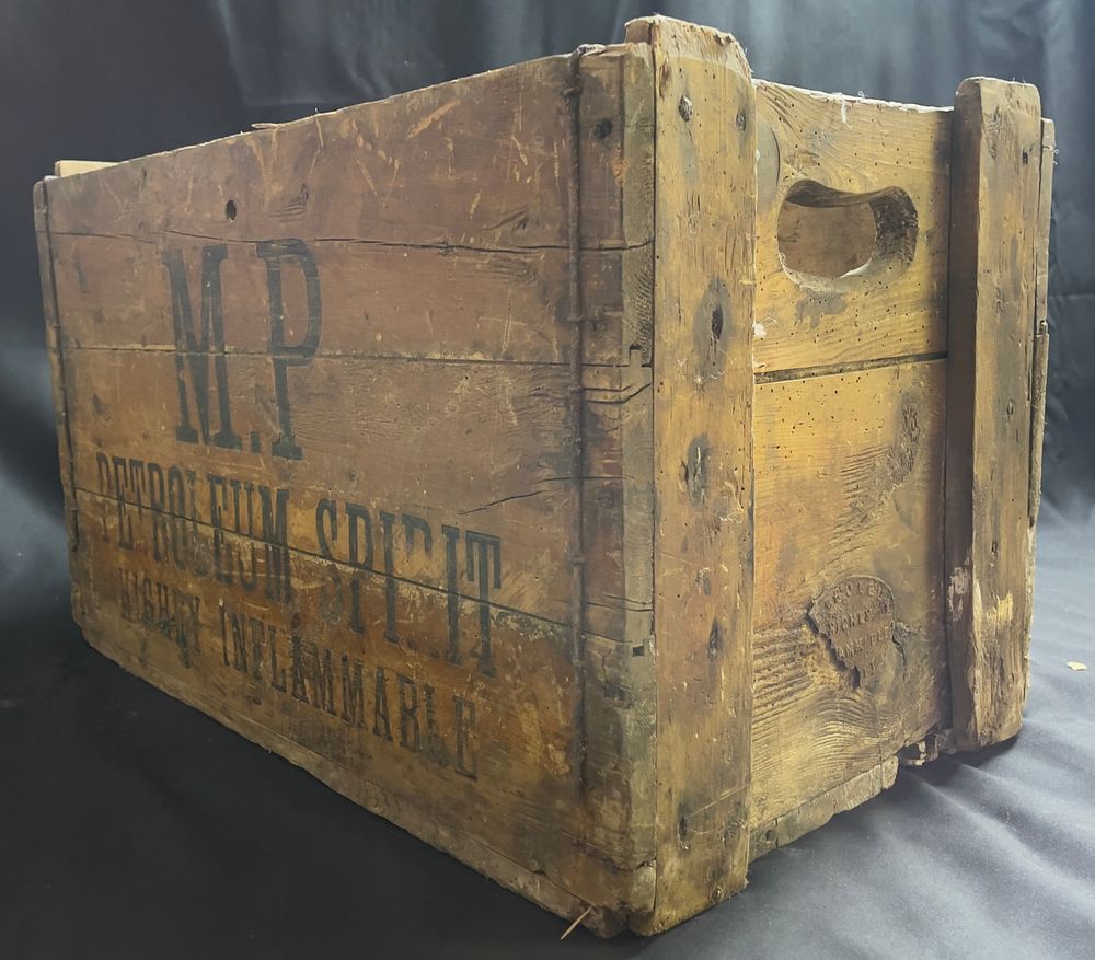 Lot 165: A Wooden Petroleum Spirit Crate