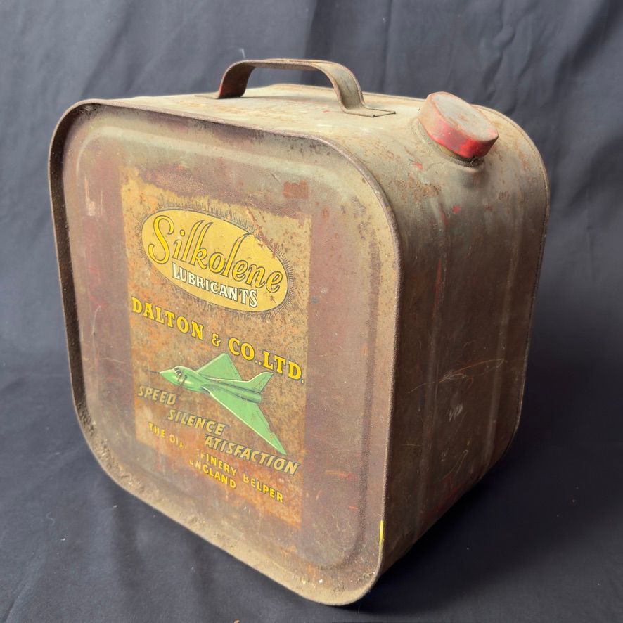 Lot 167: A Rare Silkolene Lubricants 5 Gallon Can Rare...