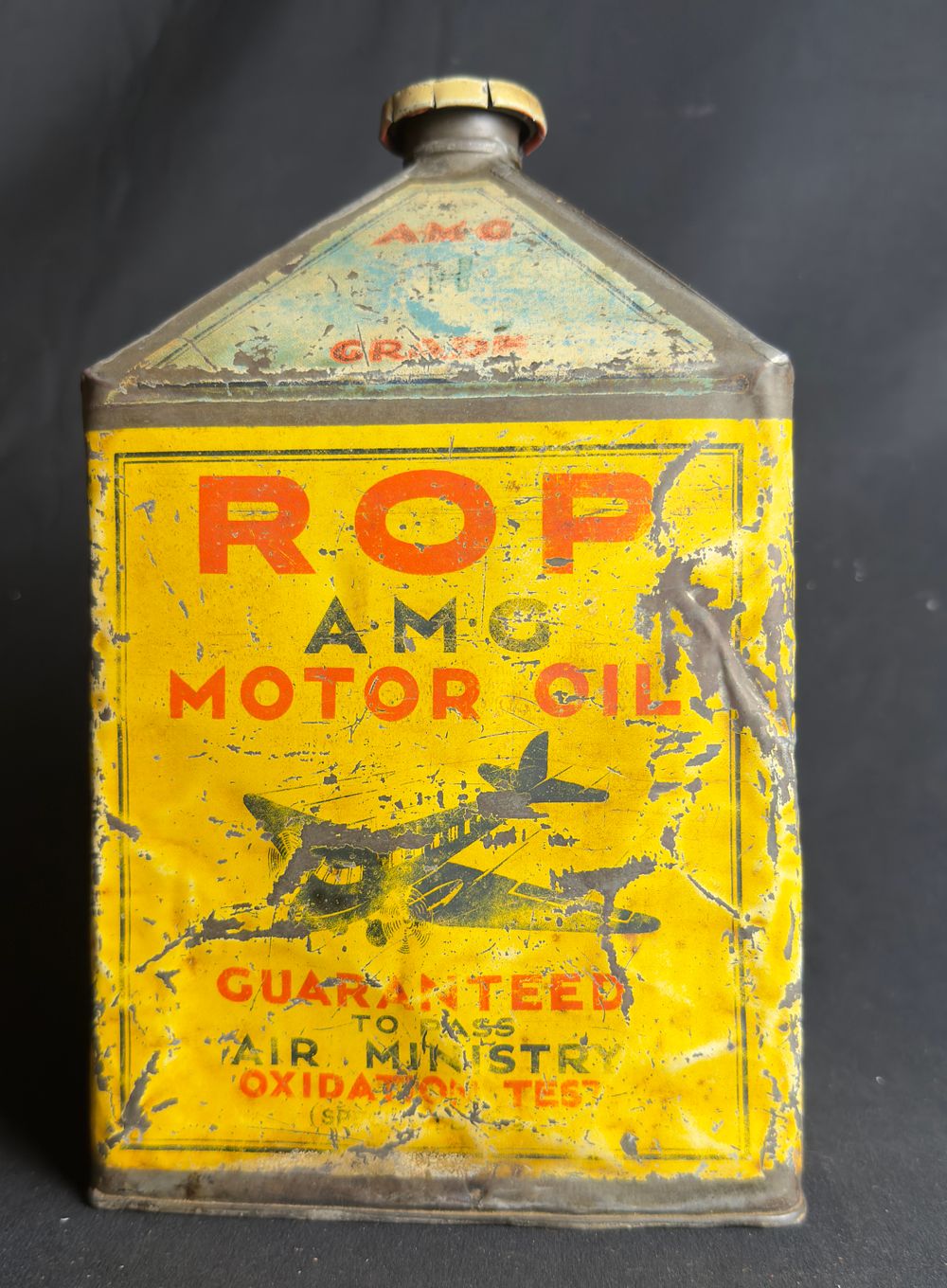 Lot 172: A ROP Motor Oil Pyramid can A very...