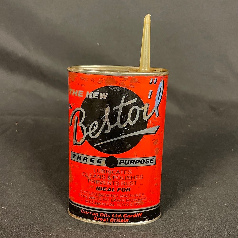 Lot 178: A Bestol lubricating oil oval tin