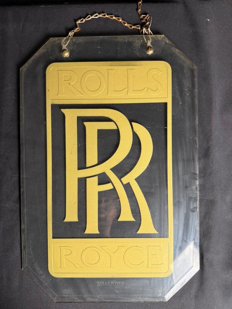 Lot 199: A Rolls Royce showroom sign