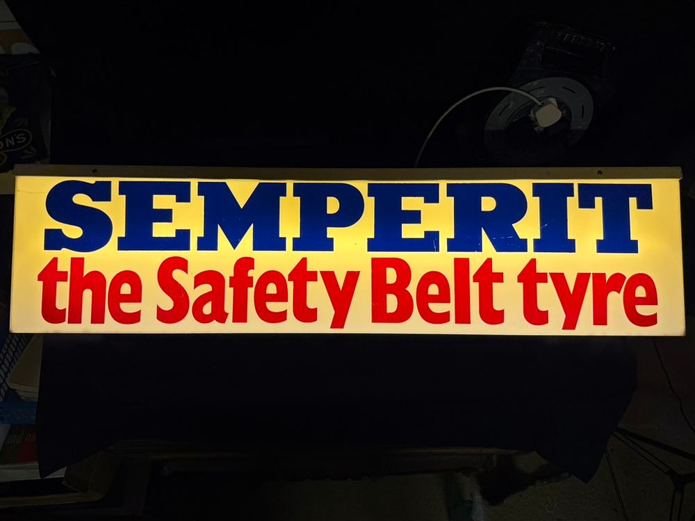 Lot 201: An Advertising illuminated sign for Semperit tyres