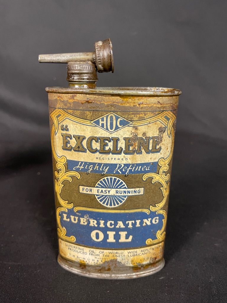 Lot 231: An Excelene lubricating oil oval tin