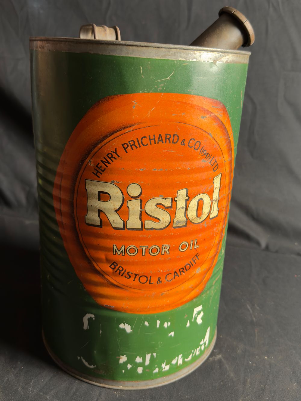 Lot 245: A Ristol drum tin