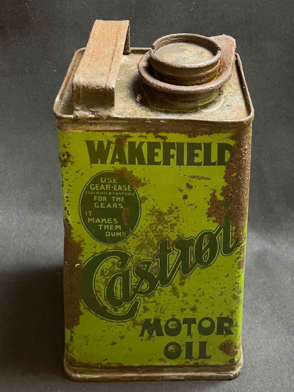 Lot 263: A Wakefield Castrol Motor Oil Can