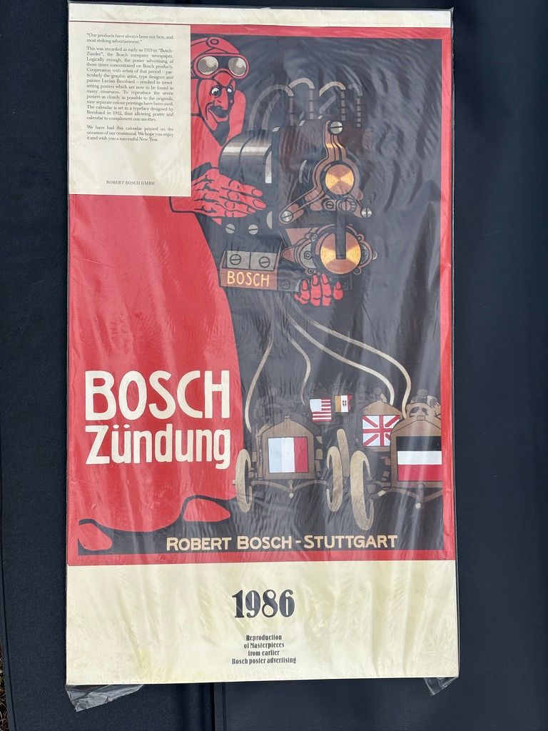 Lot 265: A Bosch Centenary Calendar High quality large calendar...