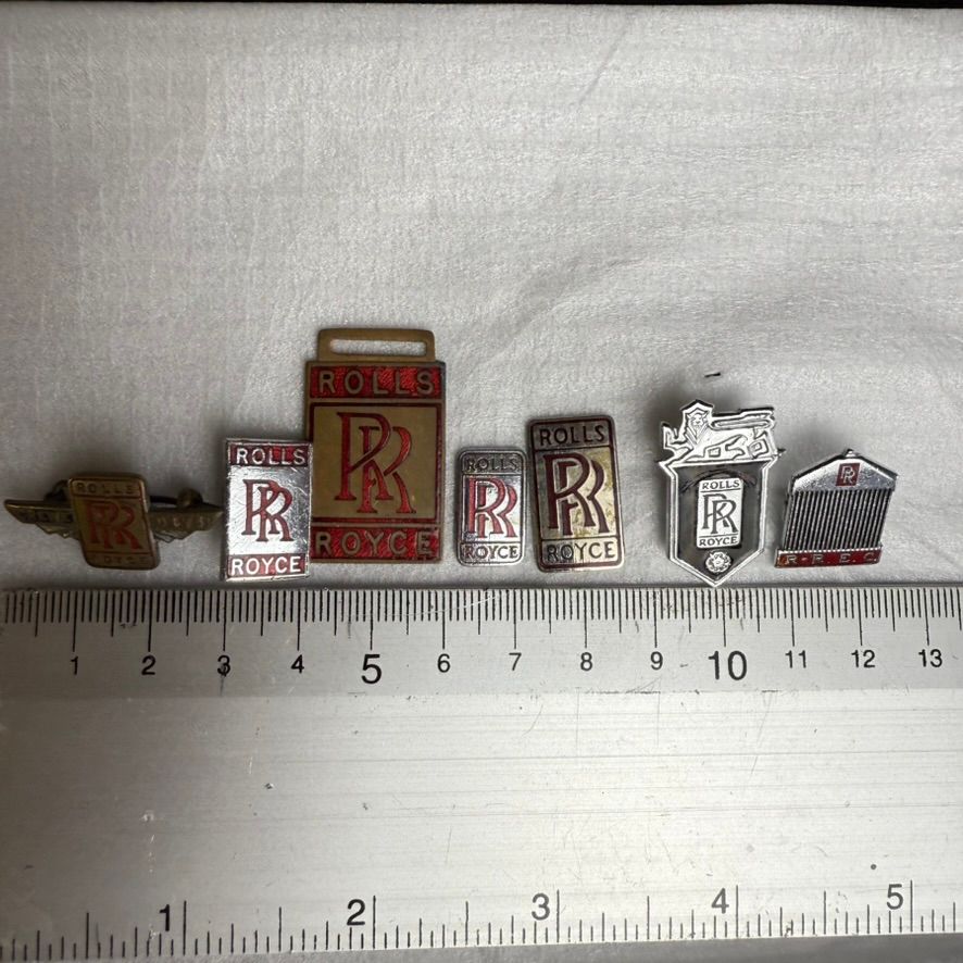Lot 292: Rolls Royce red and black label classic enamel...