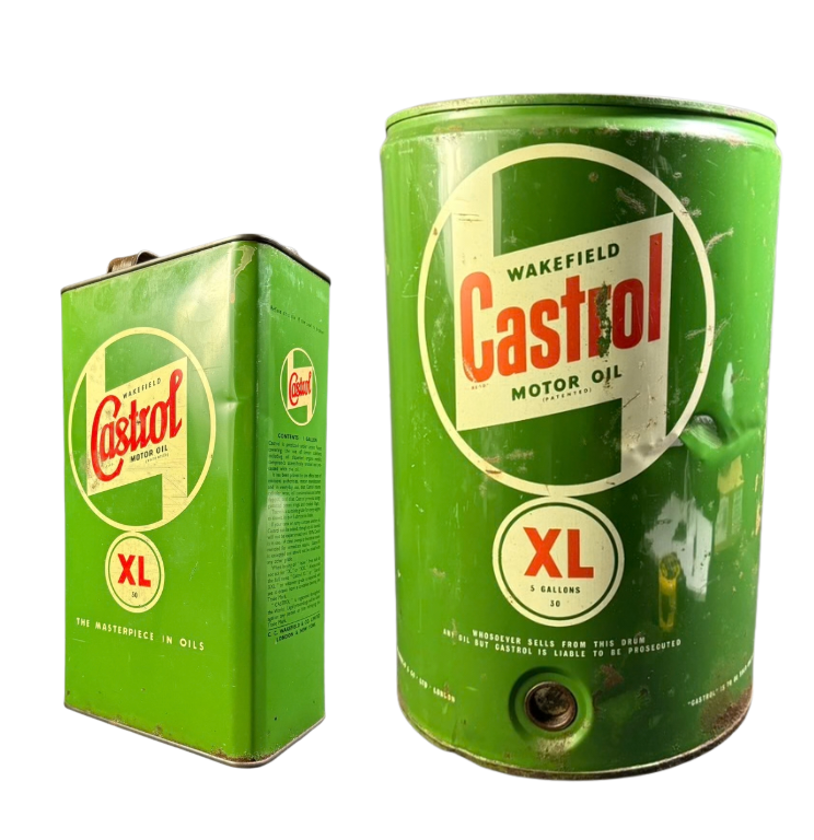 Lot 271: Wakefield Castrol Metal Containers (2 Pieces)